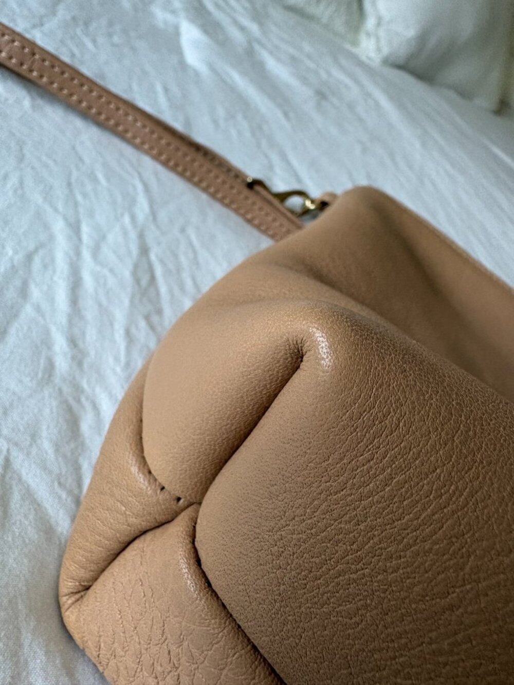 NEW Primecut Tan Leather Mini Hobo - Picture 5 of 9